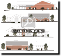 Výkres pohledů na stavební objekt